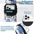 thumbnail image 2 of Nuovoware Water Bottle Carrier Bag, 40oz Bottle Pouch Holder, Adjustable Shoulder Hand Strap 2 Pocket Sling Neoprene Sleeve Sports Water Bottle Accessories for Hiking Travelling, 2 of 7