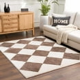thumbnail image 5 of BoutiqueRugs Arilla Contemporary Area Rug - Machine Washable - Peach, Dark Brown - 5'3" x 7', 5 of 9