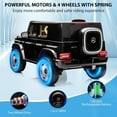 thumbnail image 4 of NEILA Mercedes-Benz EQG Licensed 12V Kids Ride on Car Electric Fun Toys，9AH Battery Powered with Parent Remote Control, Full Car LED Lights, Spring Suspension, Music for 3-8 Years Kids, Black, 4 of 6