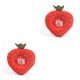thumbnail image 1 of Greeniant Gato cuello cono de heridas collares isabelinos alimentación recuperación Collar aguacate tostada cirugía gatito conos fresa patrón patrón de fresa METRO 2piezas Greeniant CBP382123, 1 of 6