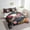 Black Pink Orange, variant on Erosebridal Girly Axolotl Bedding Twin Size 7pcs for Kids, Stars Reversible