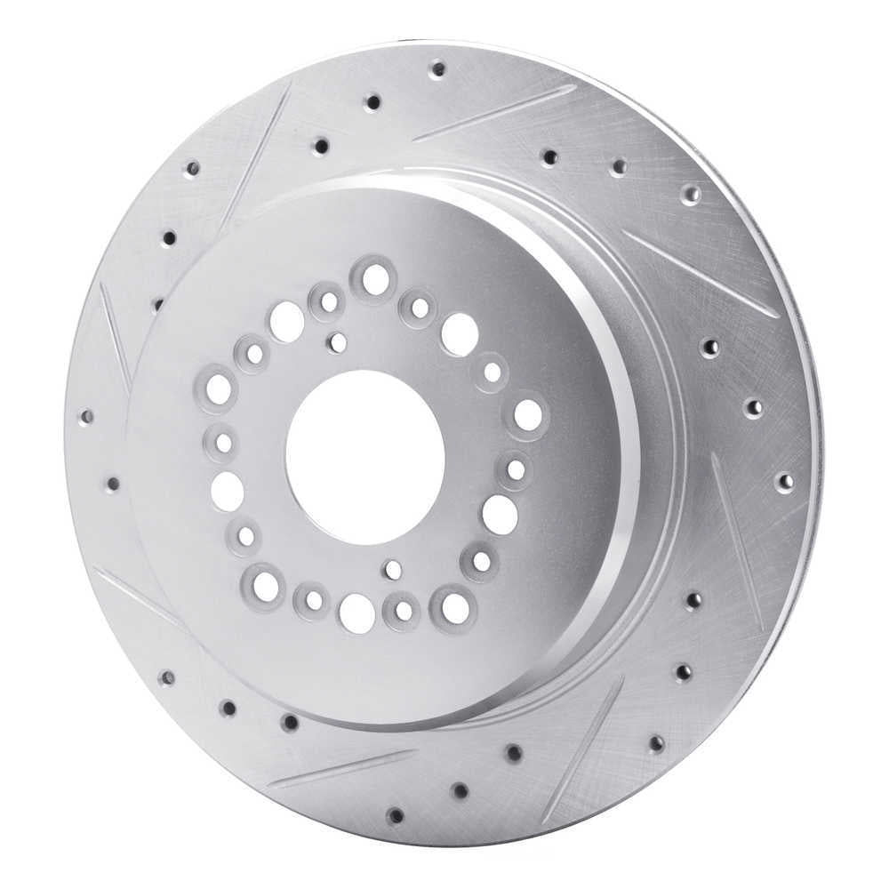 Dynamic Friction Company 631-75006L DFC Brake Rotor - Drilled And Slotted - Silver