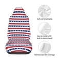 thumbnail image 4 of Wukai Stars And Stripes Full Set Car Seat Covers with Soft Padding Universal Auto Front Seats Protector and Cushion Mat, 4 of 5