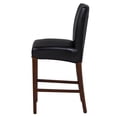 thumbnail image 4 of Milton Bonded Leather CTR Stool, Black, 4 of 12