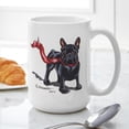 thumbnail image 6 of CafePress - French Bulldog Lover Large Mug - 15 oz Ceramic Large White Novelty Mug, 6 of 6