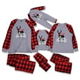 thumbnail image 4 of Matching Family Christmas Pajamas Red Buffalo Plaid Xmas Holiday Sleepwear Jammies Clothes Long Sleeve PJs Set, 4 of 4