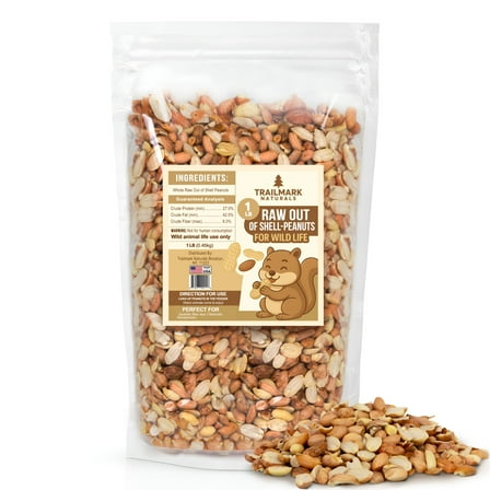 Trailmark Naturals - 1 Pound Out of shell Raw Peanuts