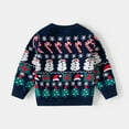 thumbnail image 2 of SILVERCELL 2-9T Boys Girls Sweaters Kids Long Sleeve Ugly Christmas Sweater Knitted Top, 2 of 8