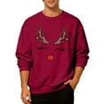 thumbnail image 4 of VJATTWR Merry Sweatshirt Men Get it Fast Couple's Matching Crewneck Hoodie Unisex Pattern Print Long Sleeve Top, 4 of 6