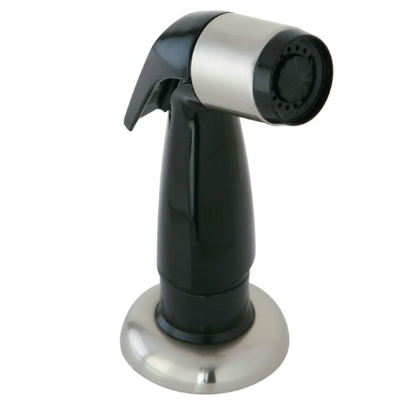 Kingston Brass KBS122SNSP Kitchen Side Sprayer, Black/Brushed Nickel