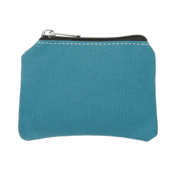 Uxcell Canvas Coin Purse, Small Coin Purse with Zipper Portable Change Pouch Holder Travel Storage Organizer 5x3 in & Dark Blue-Fitting for ( Change Coins/ID Card/Jewelry Keys/Cosmatic)