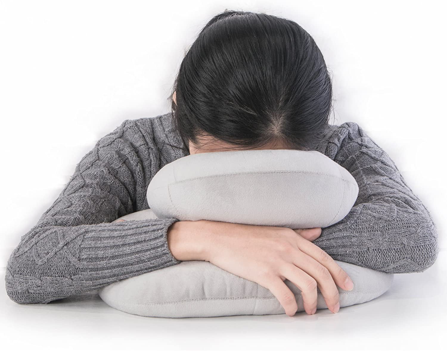 Premium Travel Pillow Sleep with NO Neck Pain, Super Soft Memory 