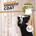 thumbnail image 2 of HUGFEGWE 4Pcs Foldable Hooded Coat Rack,Hooded Sweater Multifunctional Magic Hanger,Hat Clip Design 360° Rotatable Hanger Hooks for High-Collared Clothes and Hooded Clothes. CJB91-121172, 2 of 9