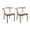 Beige - Linen, variant on Dayalane Dining Chairs Set of 2, PU Upholstered Wooden Side Chairs, Mid-Century Modern Kitchen Chairs Farmhouse Dining Chairs with Open Back for Dining Room Living Room Restaurant, Brown