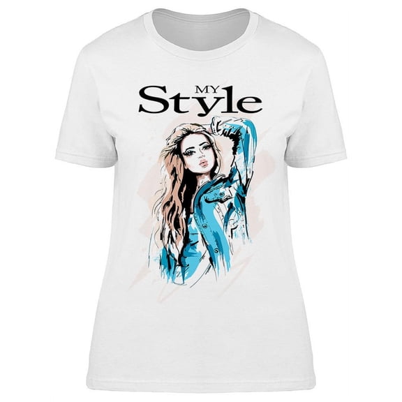 My Style: Gorgeous Lady T-Shirt Women -Image by Shutterstock, Female XX-Large