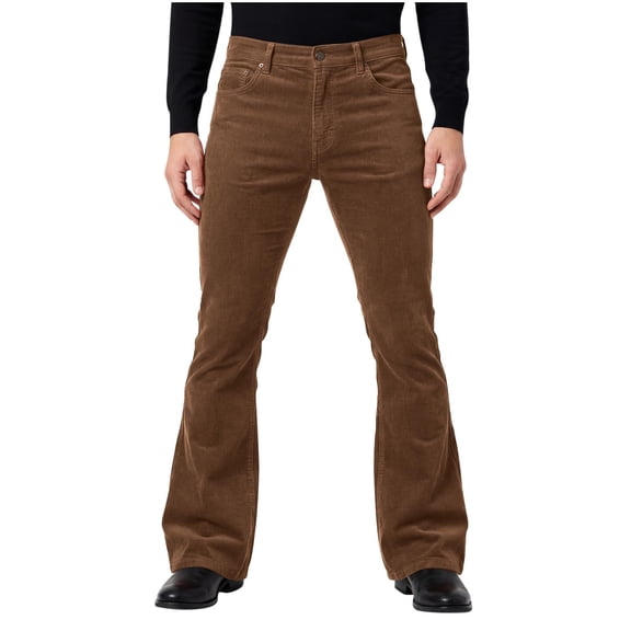 Men's Corduroy Vintage Bell Bottom Pants 70s,Disco Stretchy Flared Pants Fit 60s 70s Outfits for Men,Mens Bell Bottom Jeans.