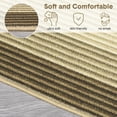 thumbnail image 4 of Twister.CK 2' x 6' Modern Runner Rug, Machine Washable, Non-Slip, Non-Shedding, Low-Pile Floor Carpet, for Bedroom, Kitchen, Entryway, Brown, 4 of 6