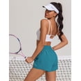 thumbnail image 3 of Pinspark Womens Workouts Shorts with MSH Lining Outdoor Breathable Athletic Shorts with Pockets Summer Quick Dry Active Shorts, 3 of 6
