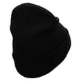 thumbnail image 3 of East Coast Embroidered 12 Inch Long Knitted Beanie - Black OSFM, 3 of 5