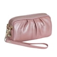 thumbnail image 1 of KAWELL Portefeuilles-Poignets pour Femmes en Cuir Véritable Sacs à Main Pochette-Poignet Froncée Portefeuille, 1 of 6