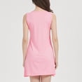 thumbnail image 5 of LIIPEE Womens Summer Nightgown Casual V Neck Sleep Dress With Built In Bra Ladies Cozy Sleepwear, 5 of 8