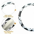 thumbnail image 3 of Car Steering Wheel Cover Stretch General Steering Wheel Cover 38cm, Pu Material with No Inner Ring Elastic Design, 3 of 6