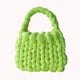 thumbnail image 5 of Bolso tejido a mano para mujer, bolso de hombro de lana islandesa suave a la moda, regalo (verde) Sywqhk Para Estrenar, 5 of 5