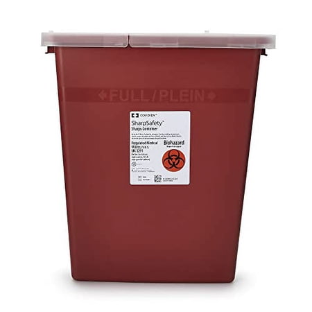 Kendall Sharps Container 8 Gallon Red - Model 8980