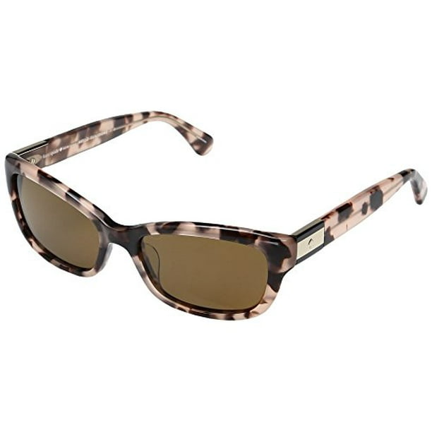 Kate Spade Women's Marilee/p/s Rectangular Sunglasses, Pink Havana