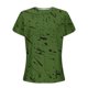 thumbnail image 3 of Mujeres de Manga Corta Tops Cuello Redondo Plisado Túnica, Tapa Casual Doblado Doblado Impreso Moda, 3 of 6