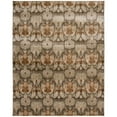 thumbnail image 2 of SAFAVIEH Infinity Axel Geometric Polyester Area Rug, Green/Brown, 5'1" x 7'6", 2 of 8