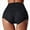 Black-1, variant on Women's Sexy Lace Knickers See Through Underwear High Waist Hipster Panties (Red-2,M)
