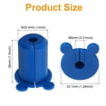 thumbnail image 2 of Unique Bargains 2Pcs Wall Grommets for Cables 1 Inch Silicone Cable Wall Through Cable Routing Kit with 8mm Hole, Blue, 2 of 6