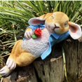 thumbnail image 3 of Estatua de jardín Iron Rain Rabbit Fantasy Bunny, resina azul, 30 cm, 3 of 9