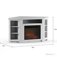 Cambridge Stratford 56" Electric Corner Fireplace Heater with Charred