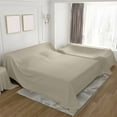 thumbnail image 5 of Fasiaou Furniture Dust Cover for Bed Flat Sheets, Mattress Protector Cover Flat Bed Sheets, Breathable Furniture Protector Cover for Bed, Washable(Khaki), 5 of 7