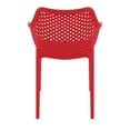 thumbnail image 5 of Compamia Air XL Outdoor Patio Dining Arm Chair in Red, 5 of 8