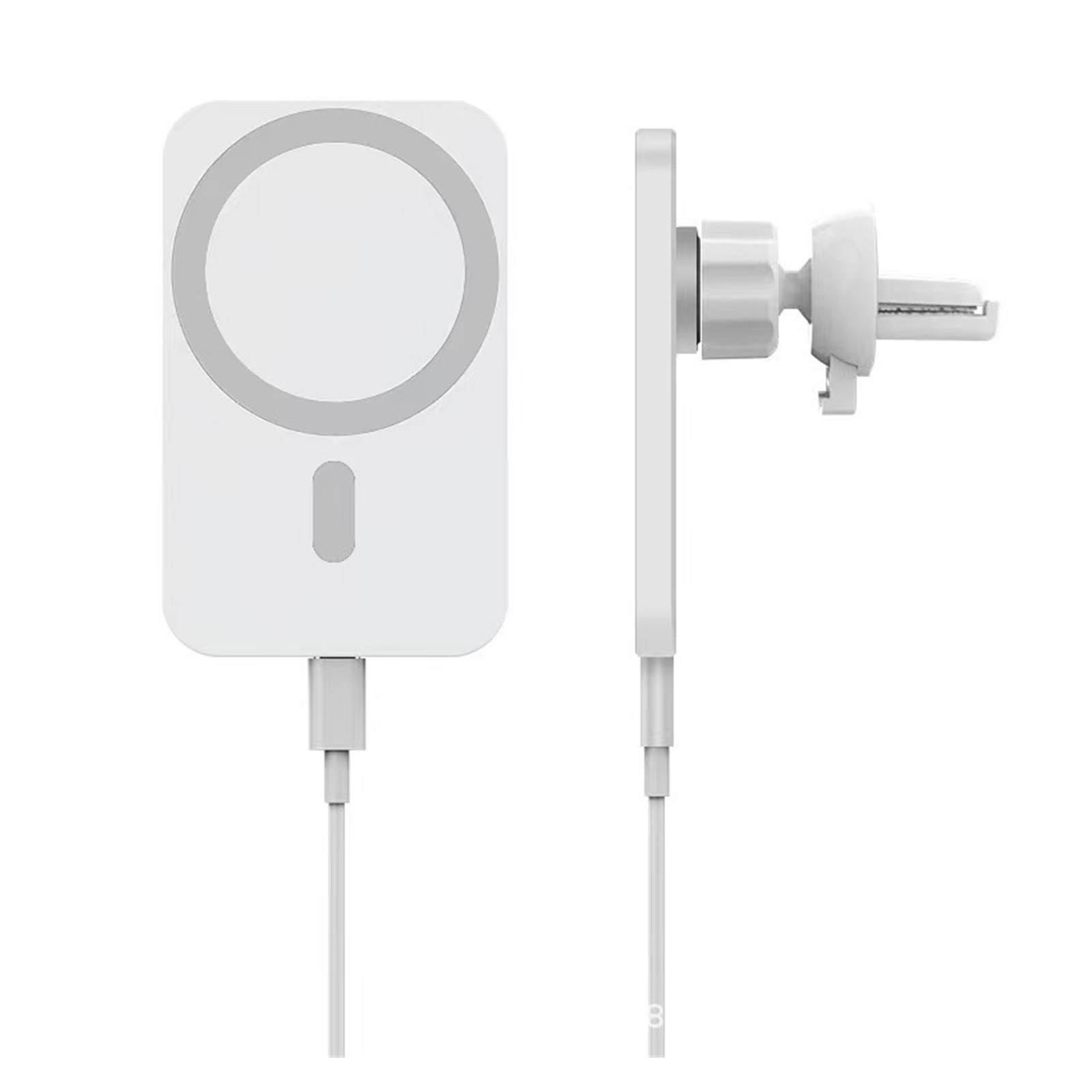 GUANGHUI for for MagSafe Car Mount Charger with Adapter, 360° Rotation Magnetic Wireless iPhone Car Charger for Air Vent, Compatible with iPhone 16/15/14/13/12 Series