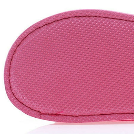 

DoubleYi Thermal Slippers 1 Pair Coldproof Non-Slip Stylish Lady Slip-on Fluffy Slippers Winter Shoes