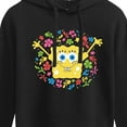 thumbnail image 3 of SpongeBob SquarePants - Spongebob Pattern - Juniors Cropped Pullover Hoodie, 3 of 6