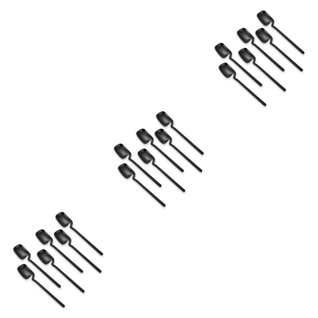 Cucharas de Café Naiovety de Acero Inoxidable 6 Piezas Negro