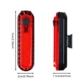 thumbnail image 2 of Taillights USB Charging Plastic Outdoor Cycling High Brightness Night Cycling Lights Warning Lights Red White Color Bandage Fix Lightweight Durable for Daily Commuting Cycling, 2 of 7