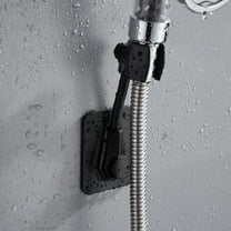 OUNONA  2 PCS Hose Holders Punch- Shower Bracket Head Fixed Accessories