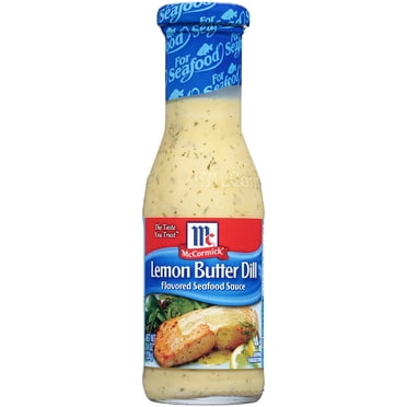 McCormick Lemon Butter Dill Flavored Seafood Sauce, 8.4 Ounce - Pack Of 3.