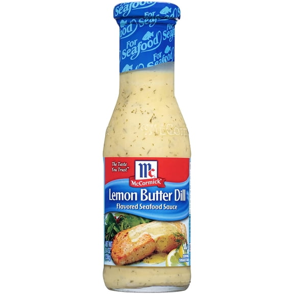 McCormick Lemon Butter Dill Flavored Seafood Sauce, 8.4 Ounce - Pack Of 3.