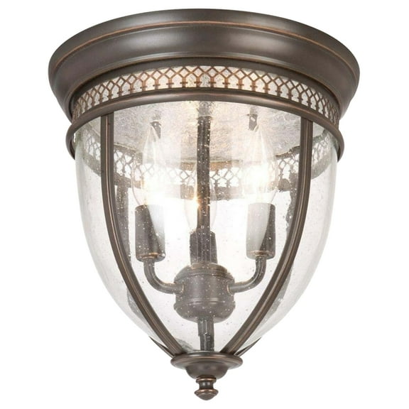SUPERHUNTER 11" Oil-Rubbed Bronze Finish Flush Mount Fixture