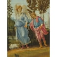 thumbnail image 2 of Lippi, Filippino 12x14 Gold Ornate Wood Framed with Double Matting Museum Art Print Titled - Tobias and the Angel, 2 of 4