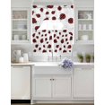 thumbnail image 3 of Cartoon Ladybug Swag Curtains for Living Room/Bedroom Windows, Funny Animals Dot Modern Simple Kitchen Curtains and Valances Set 36 Inch Length, Light Filtering Swags Valance Curtain Panels, 3 of 5