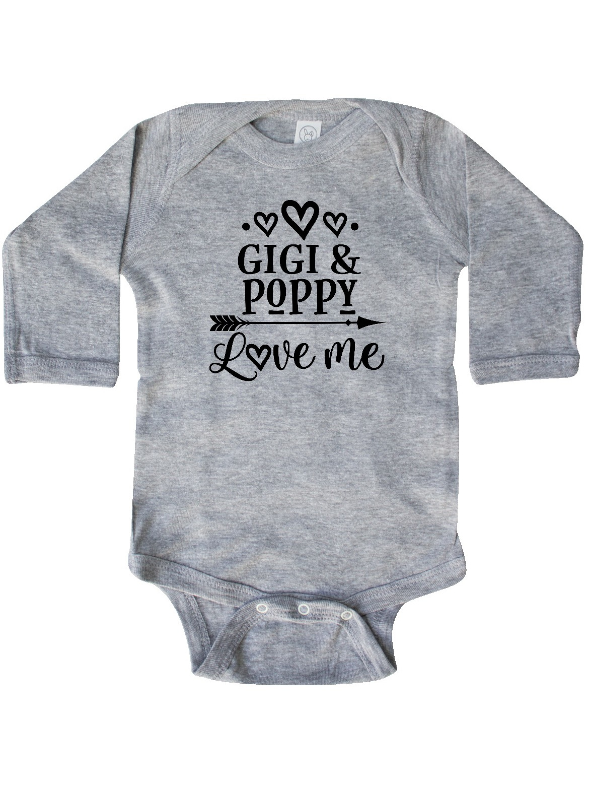inktastic My Gigi Loves Me Blue and Green Arrow Hearts Long Sleeve Creeper