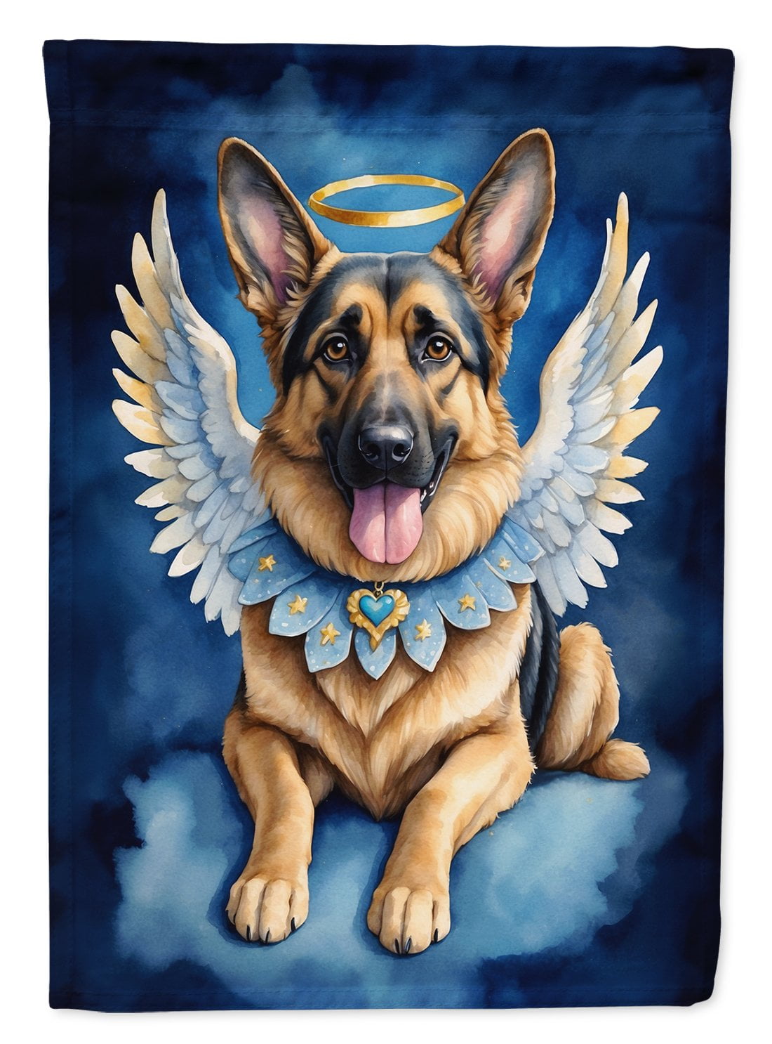 Bluetick Coonhound My Angel Garden Flag 11.25 in x 15.5 in